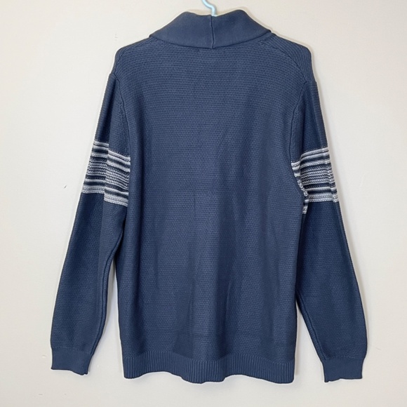 Marine Layer Nate Cotton Cardigan Sweater - Men's Size L - Gray Blend - Picture 4 of 12